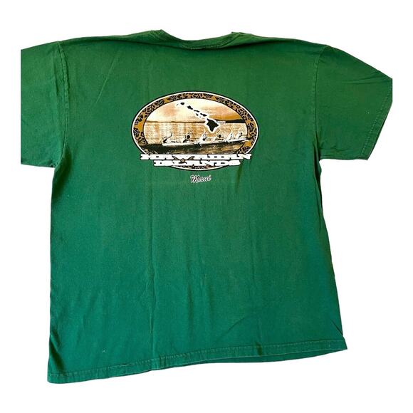 Maui Hawaiian Island’s Hunter Kelly Green T-Shirt Mens Size XL EUC Vintage - Picture 5 of 9